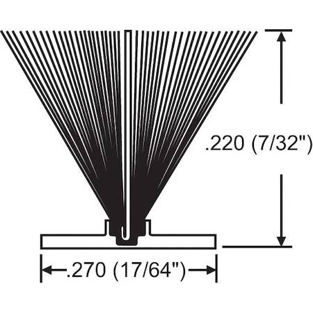 .270 X .220 Weatherstrip Gray